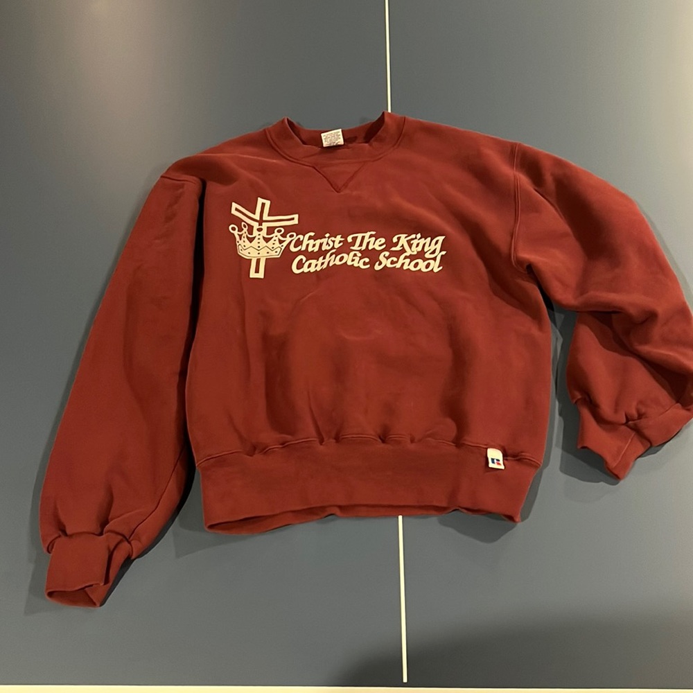Vtg catholic school crewneck